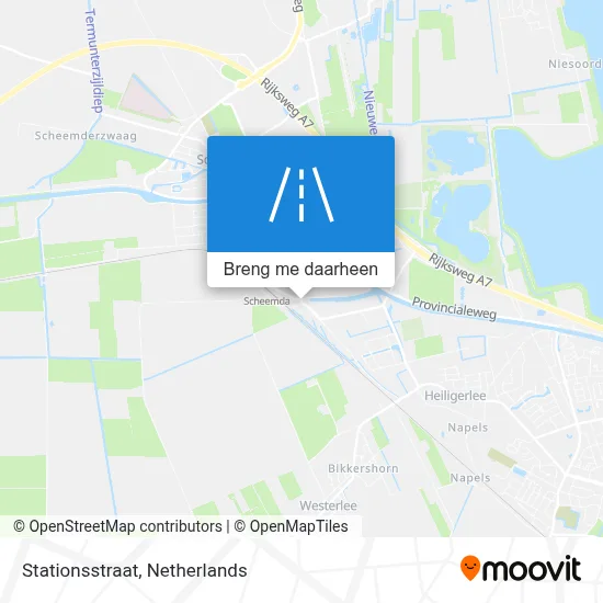 Stationsstraat kaart