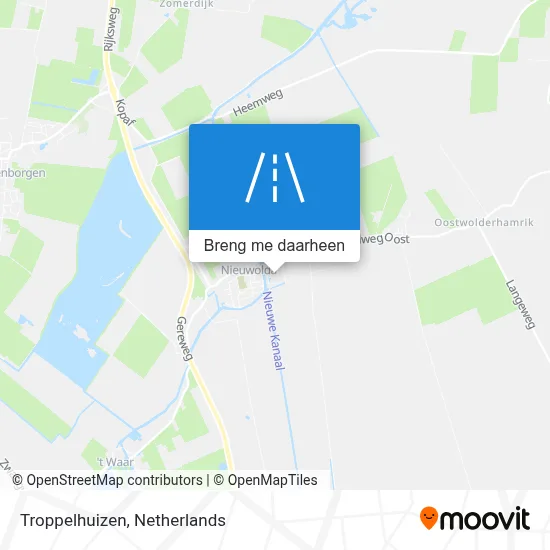 Troppelhuizen kaart