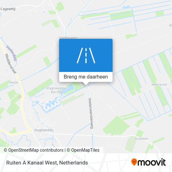 Ruiten A Kanaal West kaart