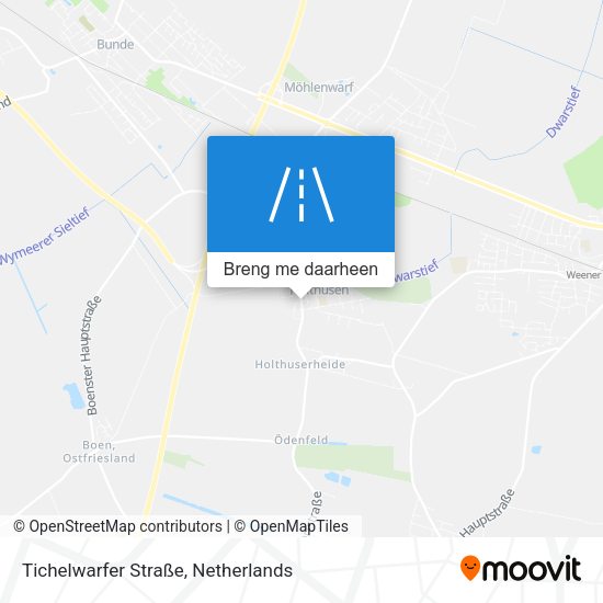 Tichelwarfer Straße kaart