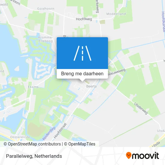 Parallelweg kaart