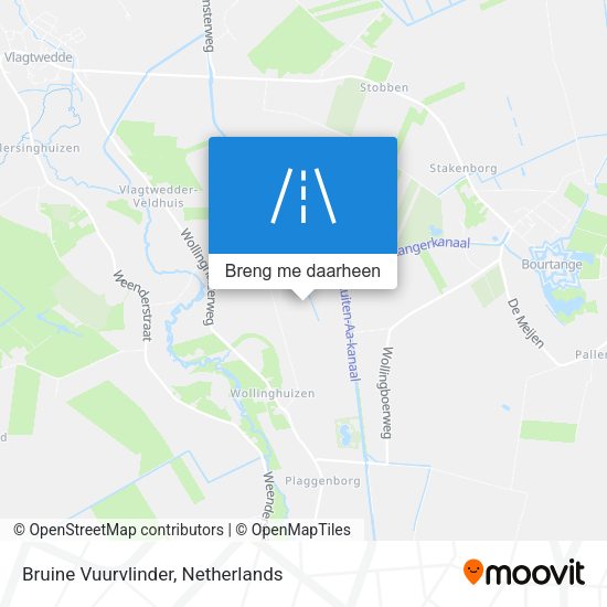 Bruine Vuurvlinder kaart
