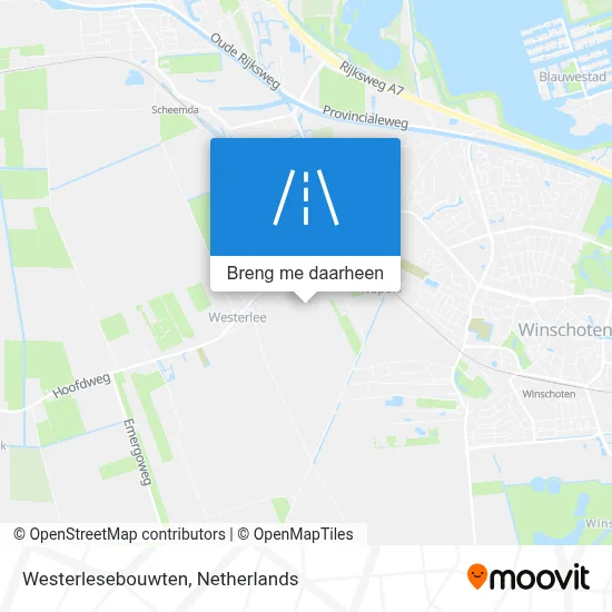 Westerlesebouwten kaart