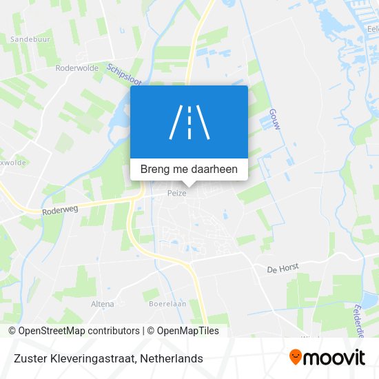 Zuster Kleveringastraat kaart