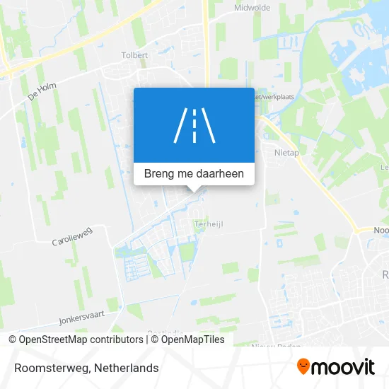 Roomsterweg kaart