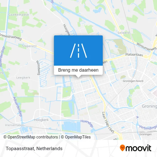 Topaasstraat kaart