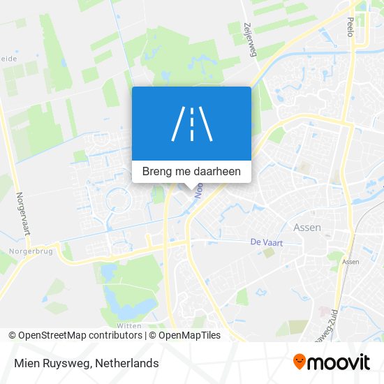 Mien Ruysweg kaart