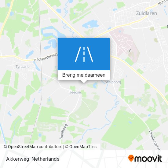 Akkerweg kaart