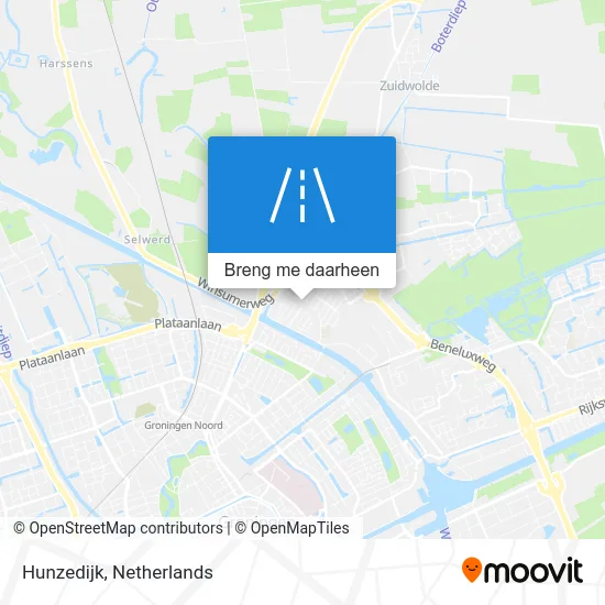 Hunzedijk kaart