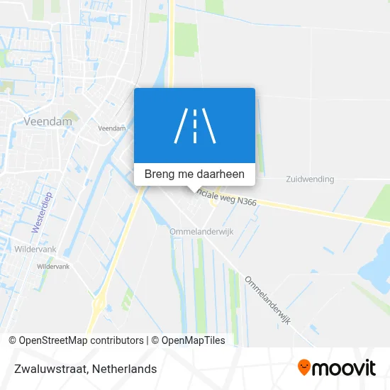 Zwaluwstraat kaart