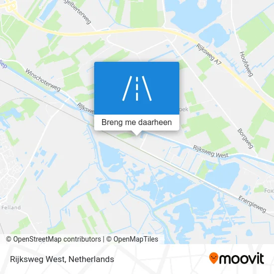 Rijksweg West kaart