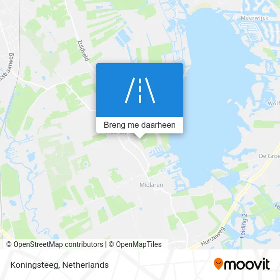 Koningsteeg kaart