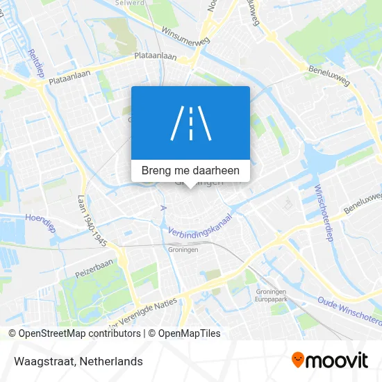 Waagstraat kaart