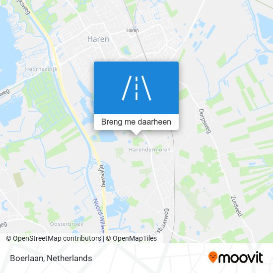 Boerlaan kaart