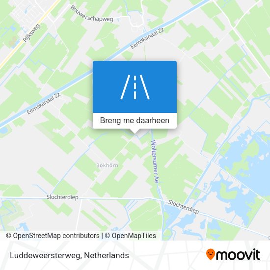 Luddeweersterweg kaart