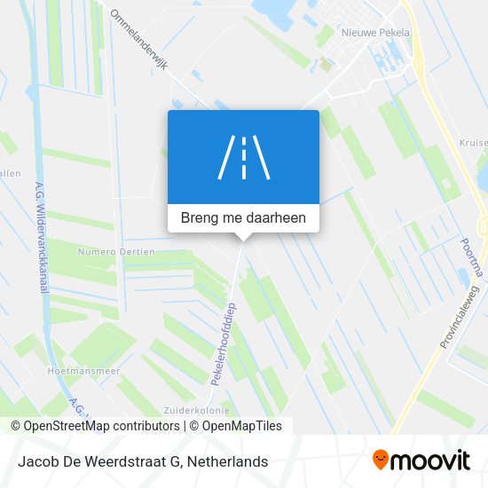 Jacob De Weerdstraat G kaart