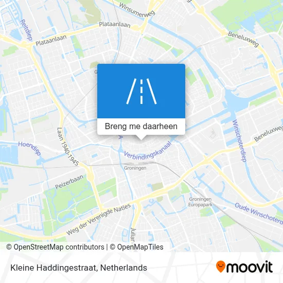 Kleine Haddingestraat kaart