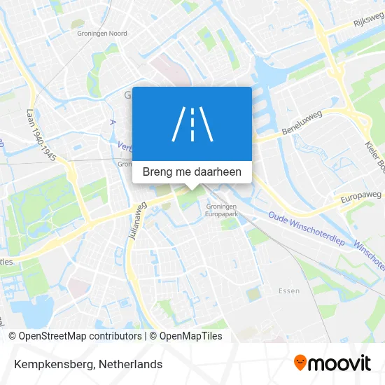 Kempkensberg kaart