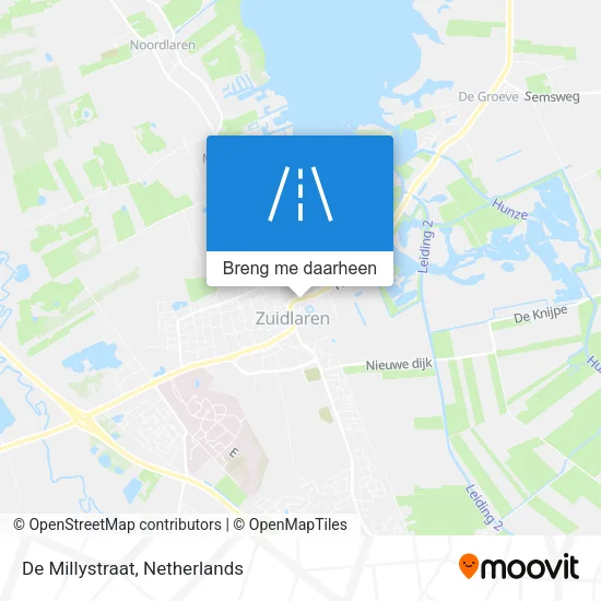 De Millystraat kaart