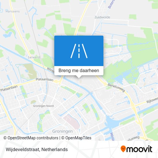 Wijdeveldstraat kaart