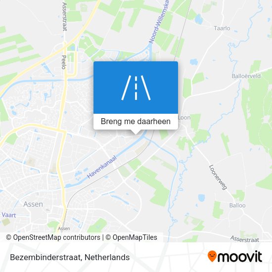 Bezembinderstraat kaart