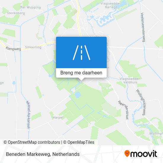 Beneden Markeweg kaart