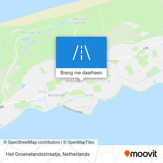Het Groenelandsstraatje kaart