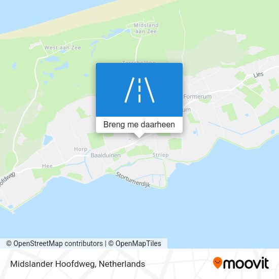Midslander Hoofdweg kaart