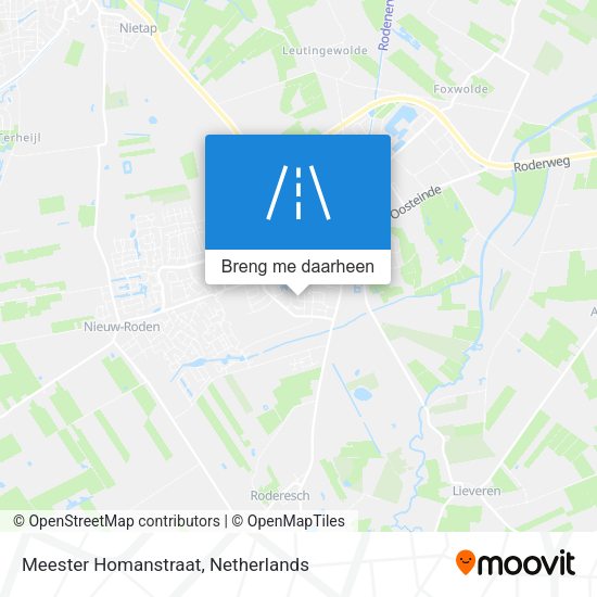 Meester Homanstraat kaart