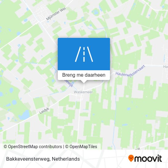 Bakkeveensterweg kaart