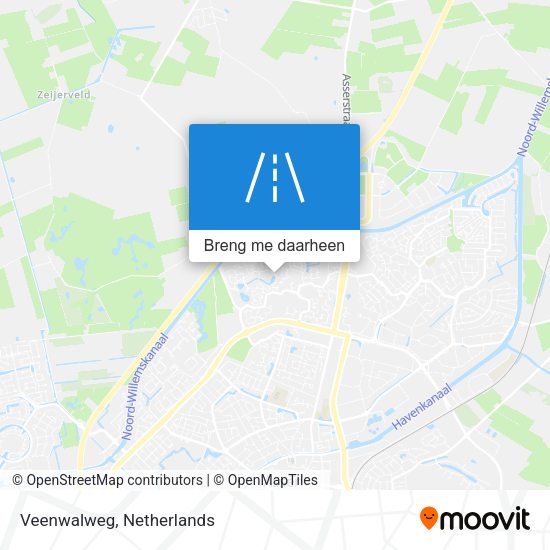 Veenwalweg kaart