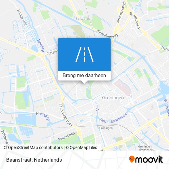 Baanstraat kaart