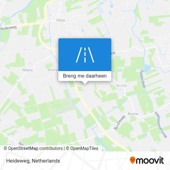 Heideweg kaart