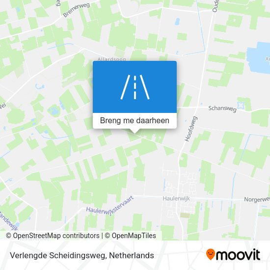 Verlengde Scheidingsweg kaart