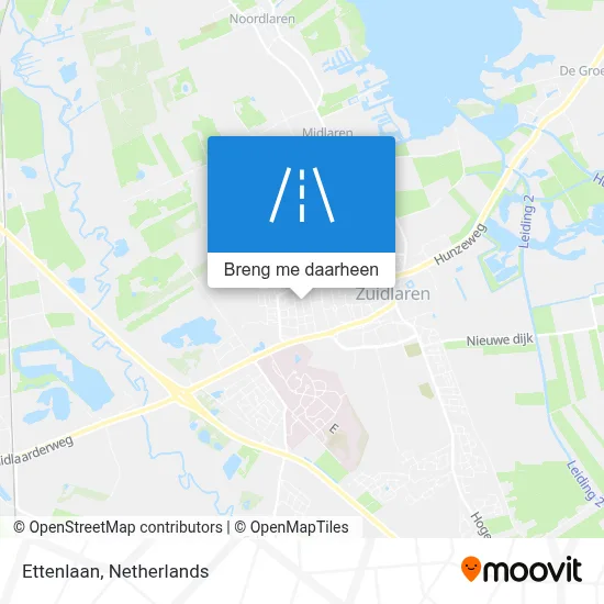 Ettenlaan kaart