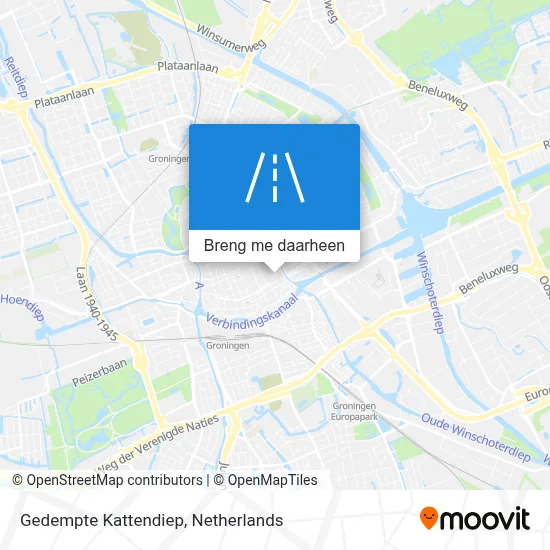 Gedempte Kattendiep kaart