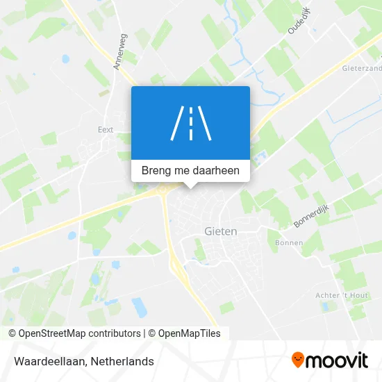 Waardeellaan kaart