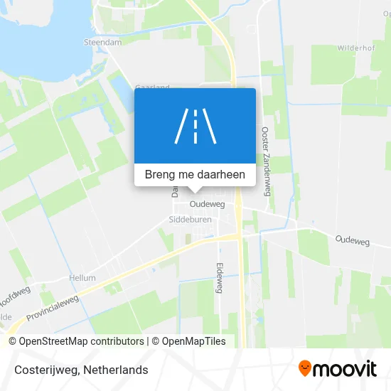 Costerijweg kaart
