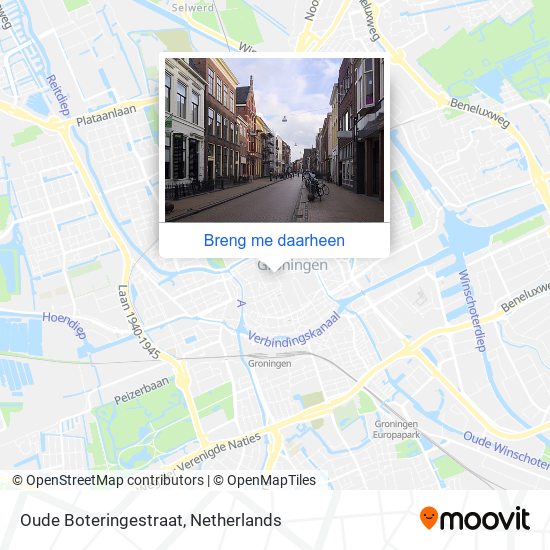 Oude Boteringestraat kaart