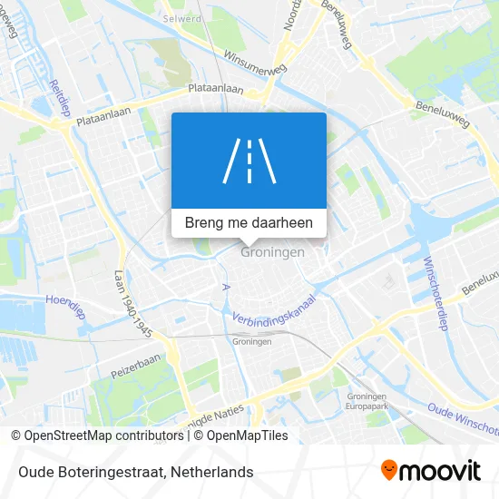 Oude Boteringestraat kaart