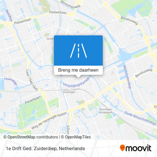 1e Drift Ged. Zuiderdiep kaart