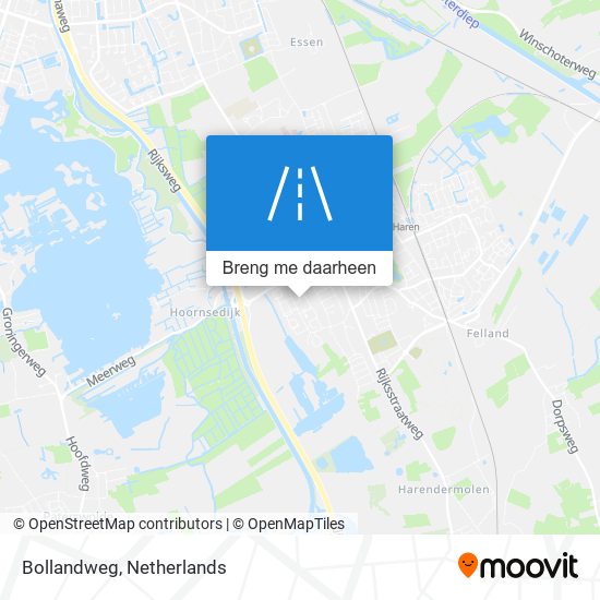 Bollandweg kaart