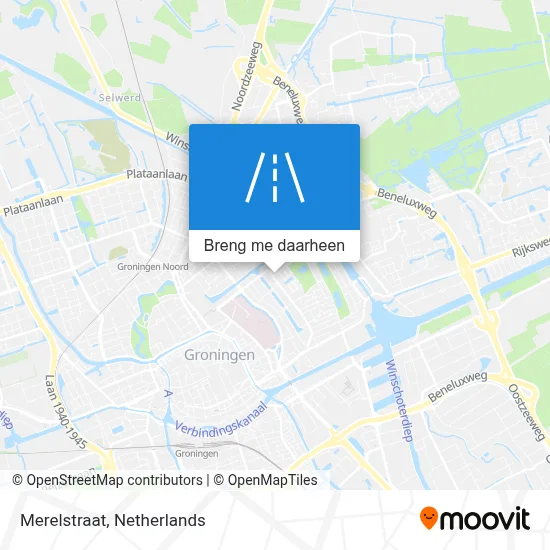 Merelstraat kaart