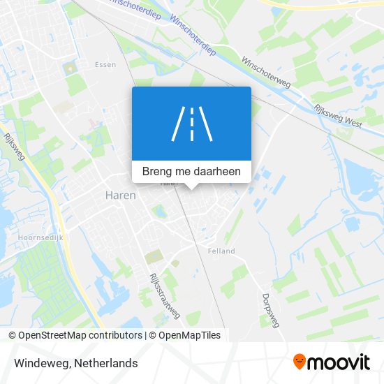 Windeweg kaart