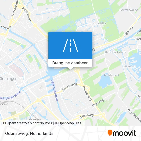 Odenseweg kaart