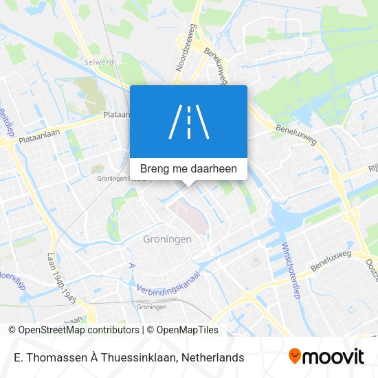 E. Thomassen À Thuessinklaan kaart