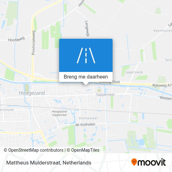 Mattheus Mulderstraat kaart