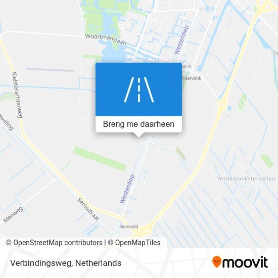 Verbindingsweg kaart