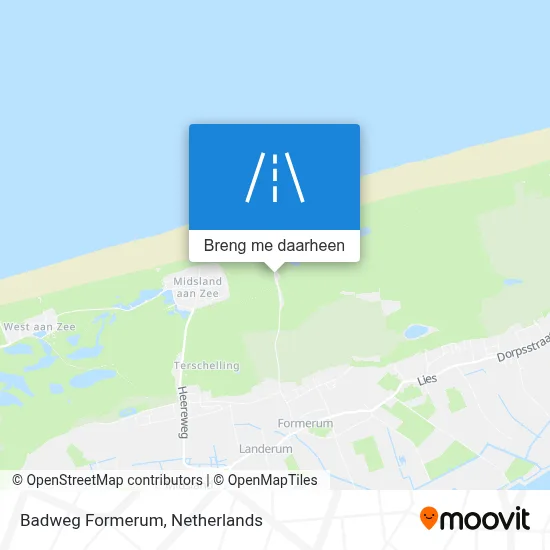 Badweg Formerum kaart