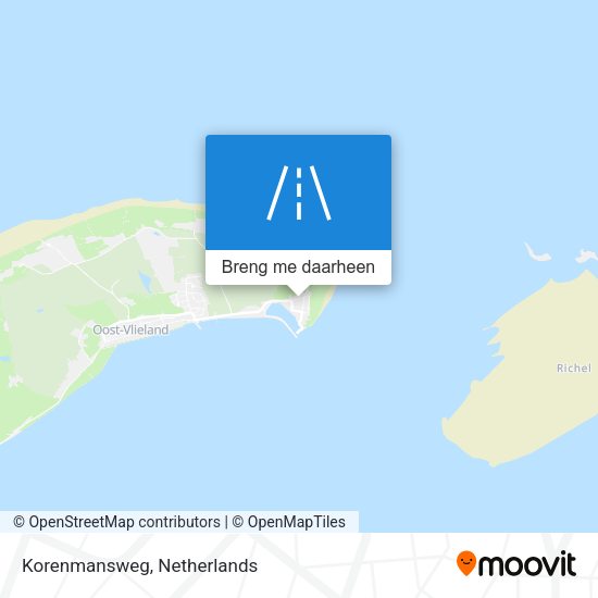 Korenmansweg kaart